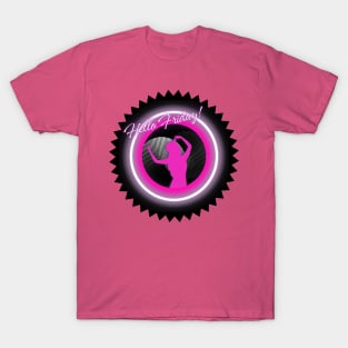 Friday Girl Neon Pink T-Shirt